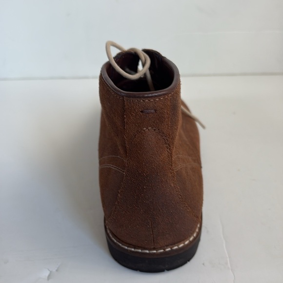Vince Camuto Lancelot Chukka brown leather upper lace up ankle boots